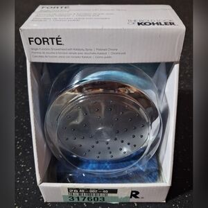 Brand New Kohler Forte Polished Chrome Single-Function Showerhead